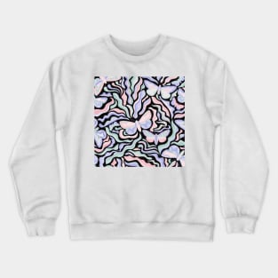 Magical Forest at Night / Y2K - Pastel Butterflies Crewneck Sweatshirt